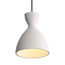 Golden 2173-7 WCT - Golden Lighting Aethera 7in Integrated LED Pendant in White Sandstone Cement
